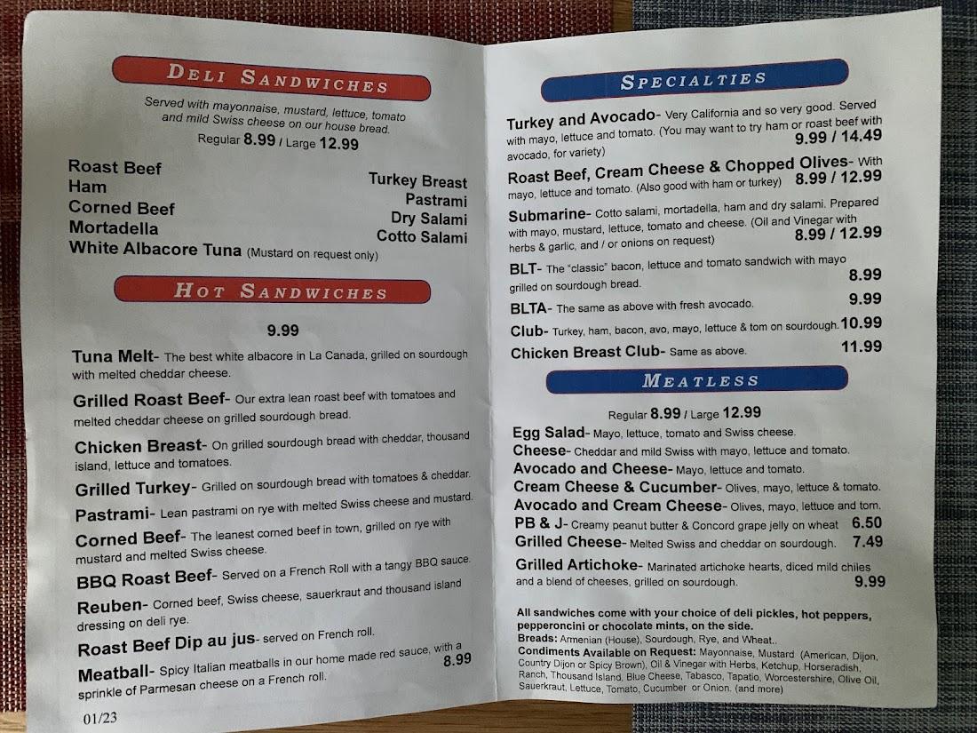 Berge's Sandwiches