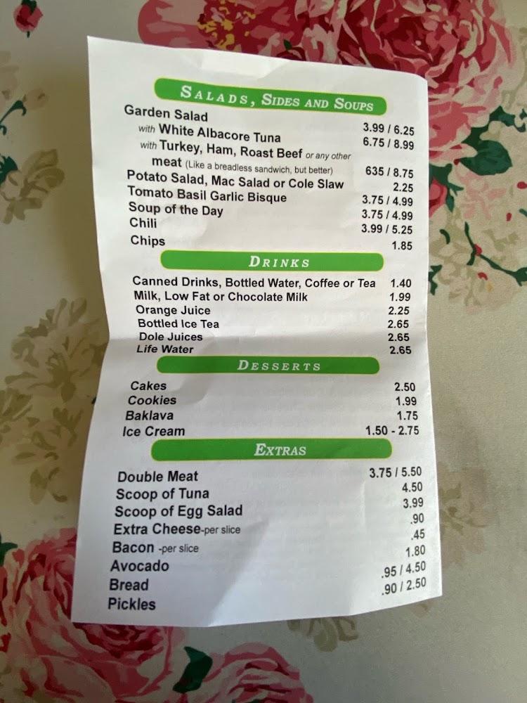 Berge's Sandwiches Menu image 4